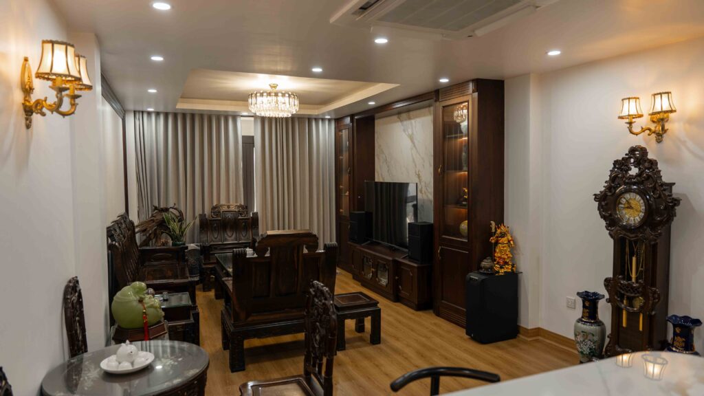 Phòng khách nhà phố Nguyễn Quang Hy