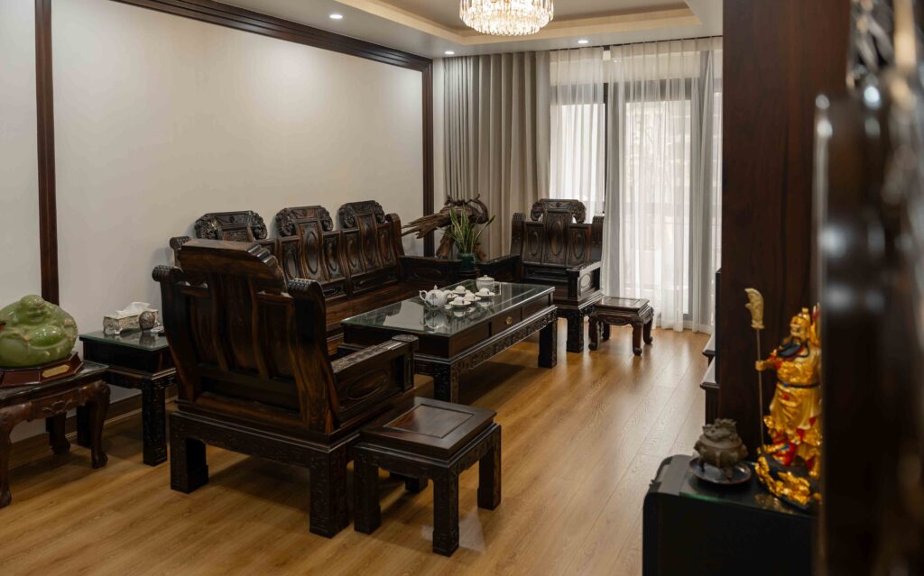 Phòng khách nhà phố Nguyễn Quang Hy