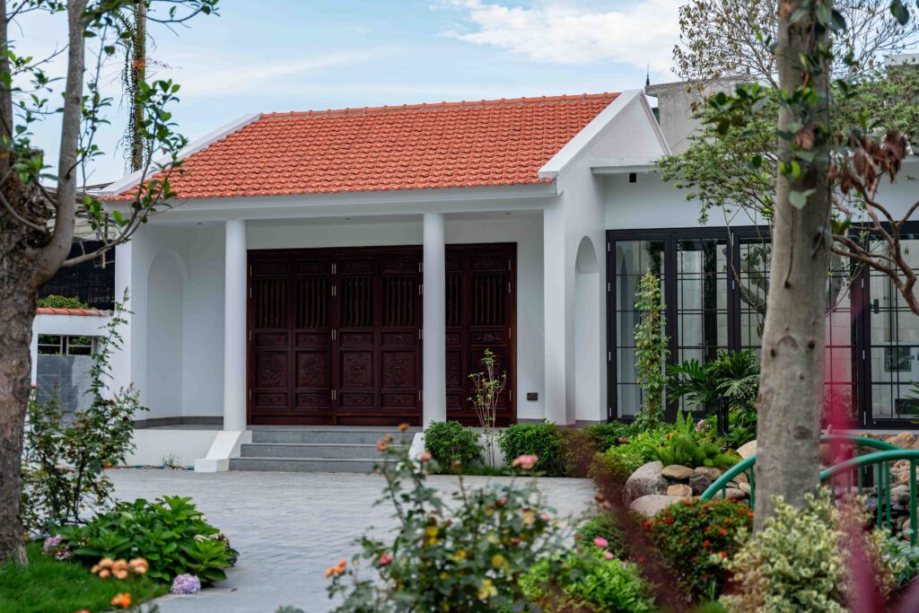 Nhà vườn 3 gian phong cách hiện đại