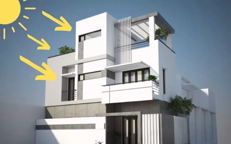 Thiết Kế Nhà Hướng Tây Tránh Nắng Gắt 